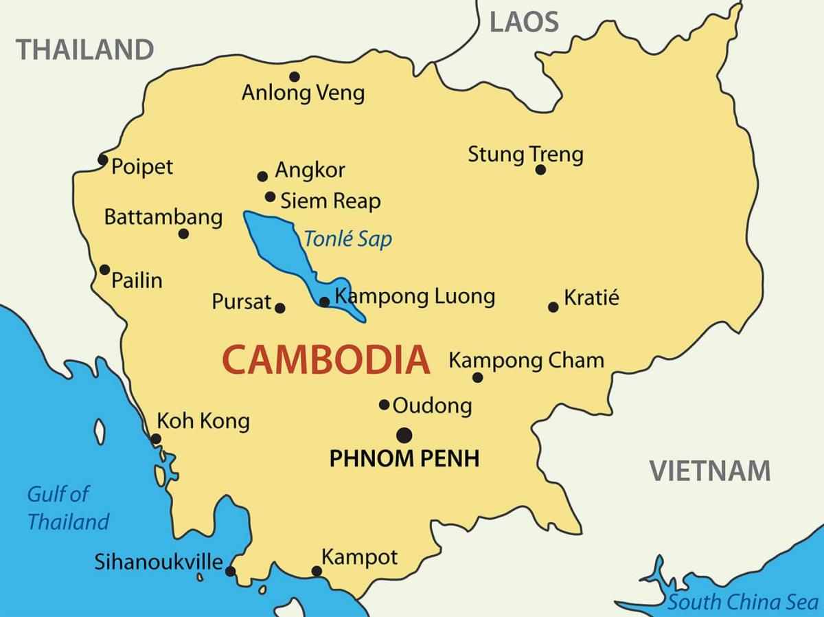 柬埔寨城市地图