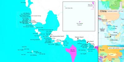 地图柬埔寨群岛